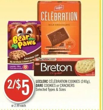 Shoppers Drug Mart Leclerc célébration cookies , dare cookies or crackers offer