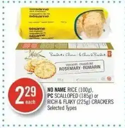 Shoppers Drug Mart Rice, Pc Scalloped or rich & flaky crackers offer