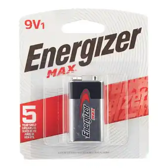 Giant Tiger Energizer 9V1 Max 9V Alkaline Batteries, Black and Grey offer