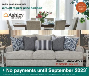 Ashley Furniture Morren- Exclusive Sofa offer