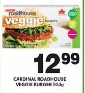 Cardinal roadhouse veggie burger