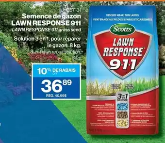 Patrick Morin Semence de gazon Lawn response 911 offer