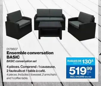 Patrick Morin Ensemble conversation Basic offer