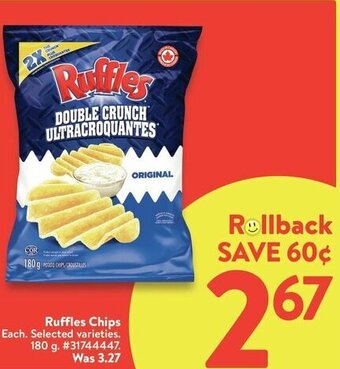 Walmart Ruffles chips offer