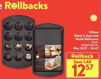 Walmart Wilton baker's supreme metal bakeware offer