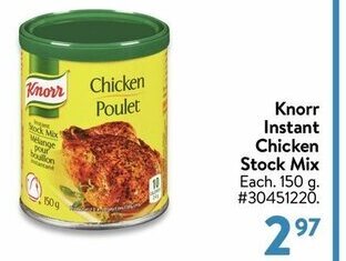 Walmart Knorr instant chicken stock mix offer