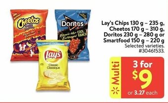 Walmart Lay's chips , cheetos or doritos offer