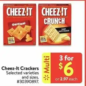 Walmart Chees-it crackers offer