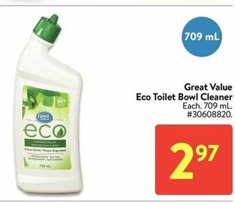 Walmart Great value eco toilet bowl cleaner offer