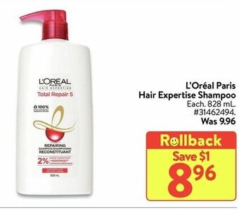 Walmart L'Oréal paris hair expertise shampoo offer