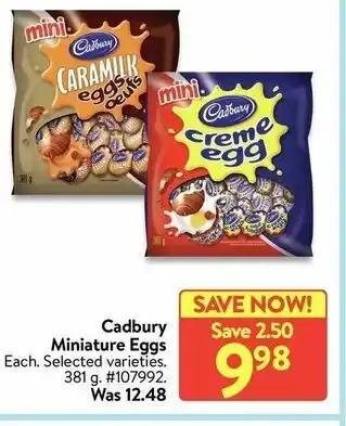 Walmart Cadbury miniature eggs offer