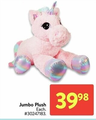 Walmart Jumbo plush offer
