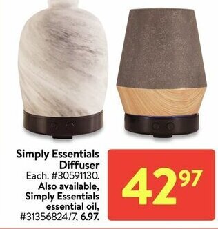 Walmart Simply essentials diffuser offer
