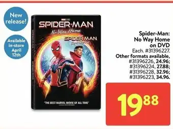 Walmart Spider-Man No way Home offer