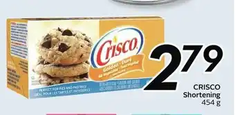 Sobeys Crisco Shortening offer