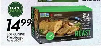 Sobeys Sol cuisine Plant-Based Roast offer