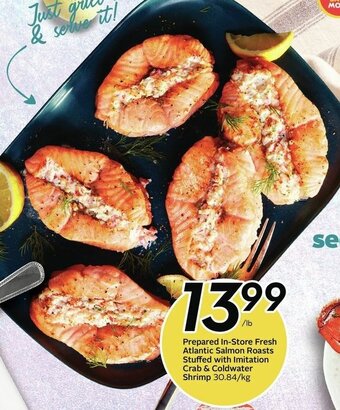 Sobeys Prepared In-Store Fresh Atlantic Salmon Roasts offer