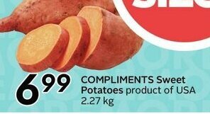 Sobeys Compliments Sweet Potatoes offer