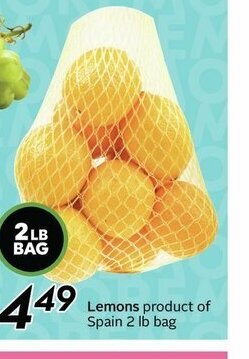 Sobeys Lemons offer