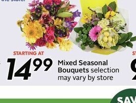 Sobeys Mixed Seasonal Bouquets offer