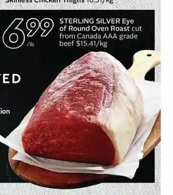 Sobeys Sterling Silver Eye of Round Oven Roast offer