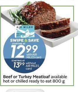 Sobeys Beef or Turkey Meatloaf offer
