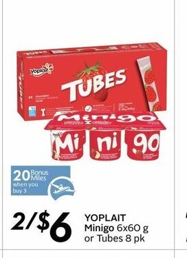 Sobeys Yoplait Minigo offer