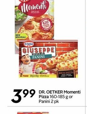 Sobeys Dr Oetker Momenti Pizza offer