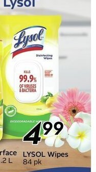 Sobeys Lysol wipes offer