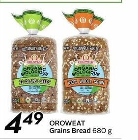Sobeys Oroweat Grains Bread offer