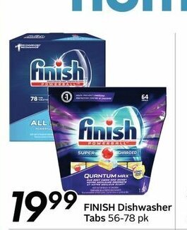 Sobeys Finish Dishwasher Tabs offer
