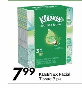 Sobeys Kleenex Facial Tissue offer