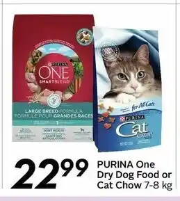 Sobeys Purina One Dry Dog Food or Cat Chow offer