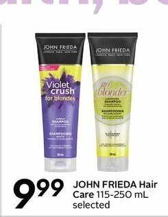 Sobeys John Frieda Hair Care offer
