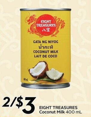 Sobeys EIGHT TREASURES coconut milk offer