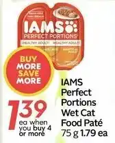 Sobeys IAMS perfect portions wet cat food paté offer