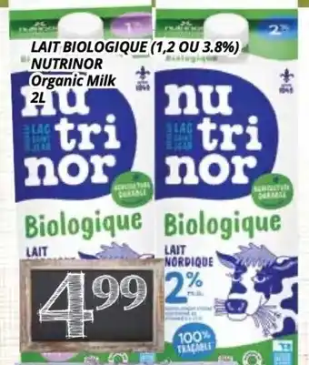 Supermarché PA Lait Biologique Nutrinor offer