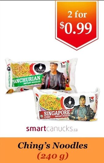 Atiya's Fresh Farm Ching's noodles offer