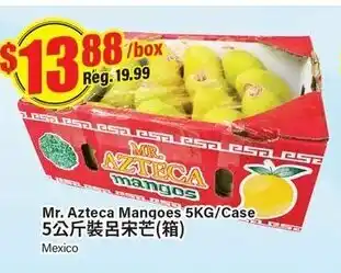 Btrust Supermarket Mr. azteca mangoes 5KG/case offer