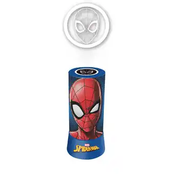 Giant Tiger Marvel Spiderman Night Light and Projector, Blue and Red offer