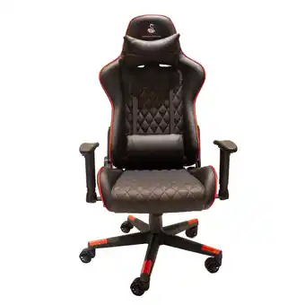 Best Buy Esports Central 200 Series - ESC200 - ergonomic faux leather gaming chair - Red Trim offer
