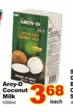 T&T Supermarket Aroy-D coconut milk offer