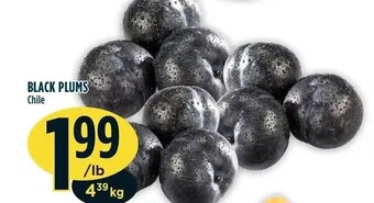 Marché Adonis Black plums offer