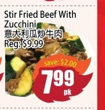 Field Fresh Supermarket Stir Fried Beef With Zucchini offer