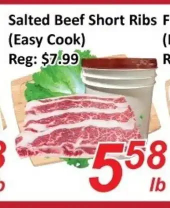 Fresh Win Foodmart Salted Beef Short Ribs offer
