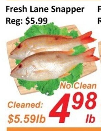 Fresh Win Foodmart Fresh Lane Snapper offer