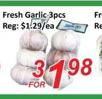 Fresh Win Foodmart Fresh Garlic 3pcs offer
