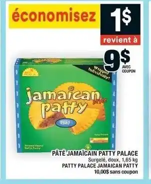 Super C Pâté Jamaïcan Patty Palace offer