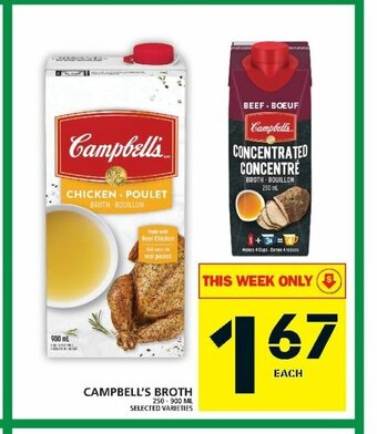 Food Basics Campbell's Broth offer