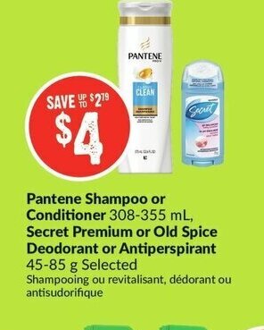 FreshCo Pantene Shampoo or Conditioner offer